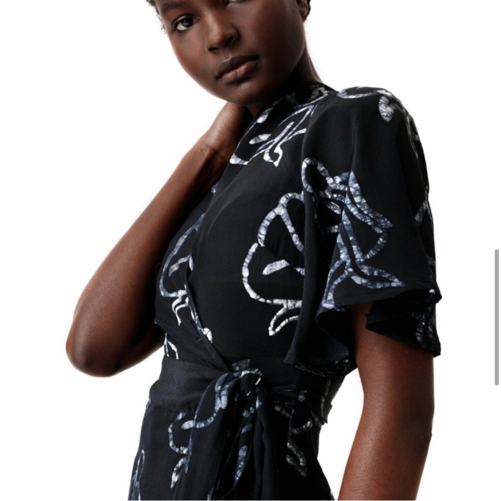 Osei Duro silk Tulip dress in Lilith
